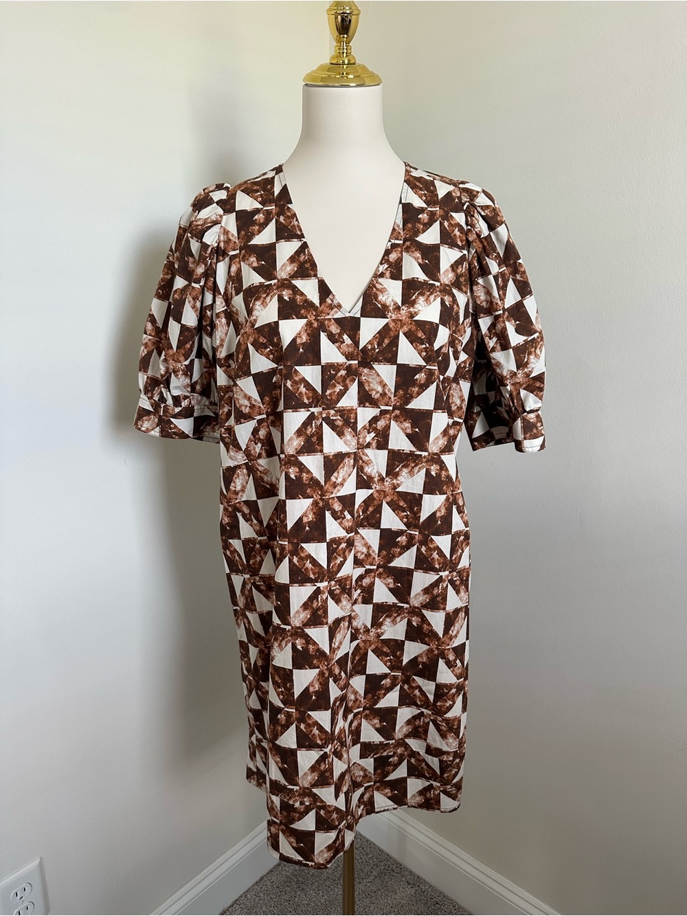 Marie Oliver Ola Dress Mahogany Brown